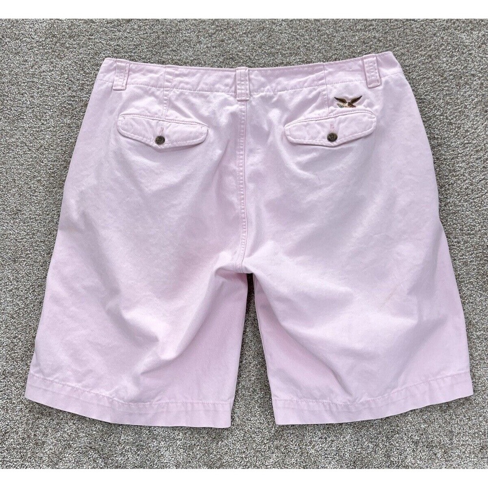 American Living Chino Short Mens 38x10 Pink Sand-Washed Cotton‎ Eagle Americana - Picture 2 of 10